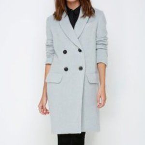 J.O.A. Central Park light blue grey coat